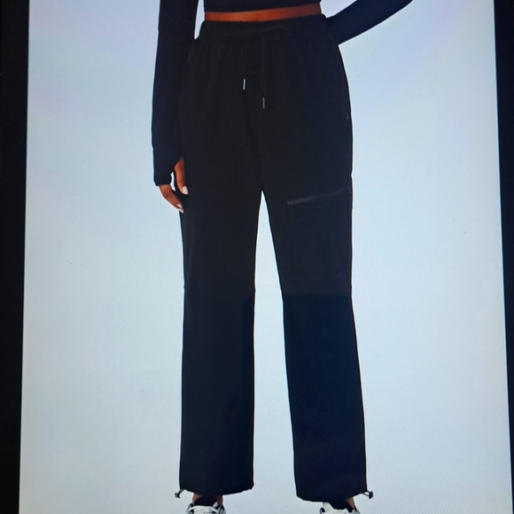 XSMALL HALARA DRAWSTRING MULTIPLE ZIP POCKETS HIKING JOGGERS - Picture 2 of 8